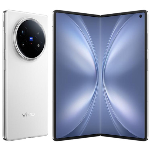Vivo X Fold5, 12 Go + 256 Go, 8,03 pouces + 6,53 pouces, Android 15, OriginOS 5, Snapdragon 8 Gen 3 Octa Core, OTG, NFC, réseau 5G (blanc) SV426W75-031