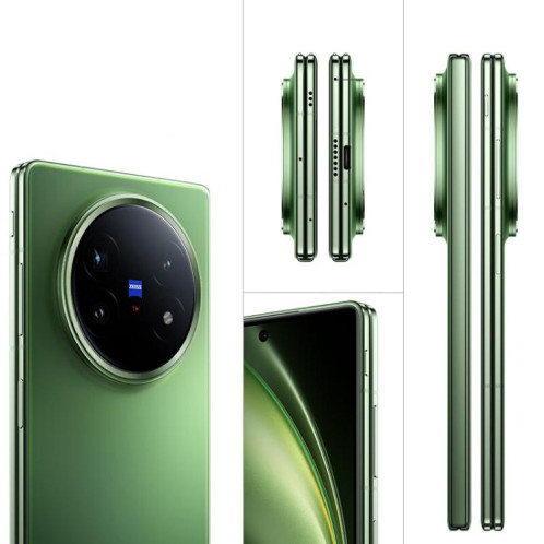 Vivo X Fold5, 12 Go + 512 Go, 8,03 pouces + 6,53 pouces, Android 15, OriginOS 5, Snapdragon 8 Gen 3 Octa Core, OTG, NFC, réseau 5G (vert) SV427G502-031