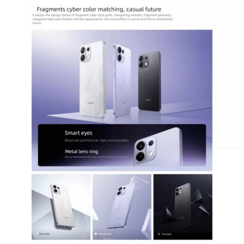 OPPO K12s 5G, 12 Go + 512 Go, écran 6,67 pouces, lecteur d'empreintes digitales, Snapdragon 6 Gen 4 Octa Core, NFC, réseau 5G (noir) SO437B1324-022