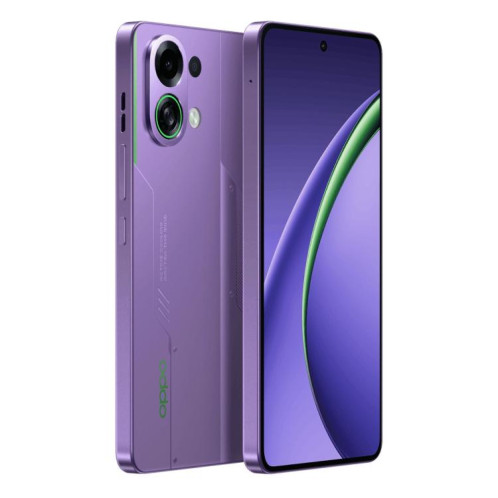 OPPO K13 Turbo, 16 Go + 256 Go, écran 6,8 pouces, lecteur d'empreintes digitales, ColorOS 15.0, MediaTek Dimensity 8450 Octa Core, NFC, réseau 5G (violet) SO440P1421-022
