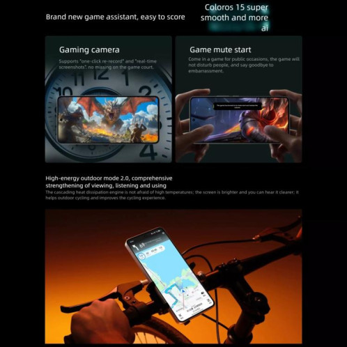 OPPO K13 Turbo Pro 5G, 16 Go + 256 Go, écran 6,8 pouces, lecteur d'empreintes digitales, ColorOS 15.0, Snapdragon 8s Gen 4 Octa Core, NFC, OTG, réseau 5G (noir) SO443B1749-023