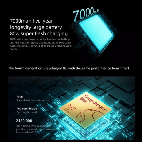 OPPO K13 Turbo Pro 5G, 16 Go + 256 Go, écran 6,8 pouces, lecteur d'empreintes digitales, ColorOS 15.0, Snapdragon 8s Gen 4 Octa Core, NFC, OTG, réseau 5G (noir) SO443B1749-023