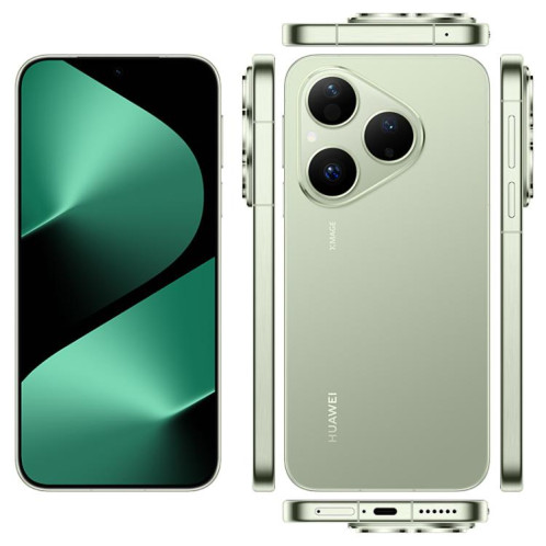 HUAWEI Pura 80, 12 Go + 1 To, identification par empreinte digitale latérale, 6,6 pouces, HarmonyOS 5.1, NFC, OTG, non compatible avec Google Play (vert) SH445G996-018