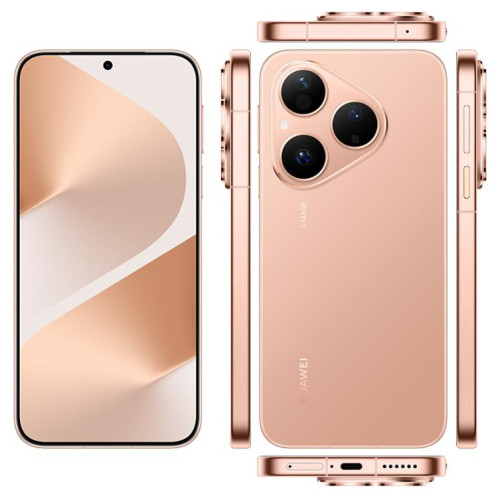 HUAWEI Pura 80, 12 Go + 1 To, identification par empreinte digitale latérale, écran 6,6 pouces, HarmonyOS 5.1, NFC, OTG, non compatible avec Google Play (Or) SH445J225-018