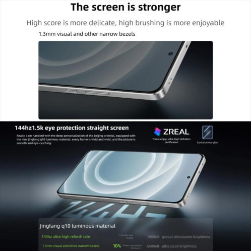 Realme Neo7 Turbo, 16 Go + 256 Go, 6,8 pouces, Android 15 / Realme UI 6.0, MediaTek Dimensity 9400e Octa Core, NFC, réseau 5G, compatible Google Play (gris) SR478H1091-027