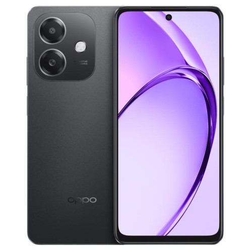 OPPO A3i 5G, 8 Go + 128 Go, lecteur d'empreintes digitales latéral, 6,67 pouces ColorOS 14.0 Dimensity 6300 Octa Core, réseau : 5G (noir) SO814B208-010
