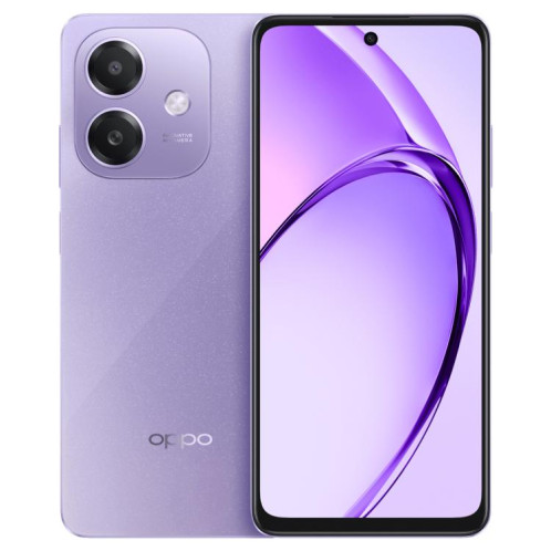 OPPO A3i 5G, 8 Go + 256 Go, lecteur d'empreintes digitales latéral, 6,67 pouces ColorOS 14.0 Dimensity 6300 Octa Core, réseau : 5G (violet) SO815P438-010