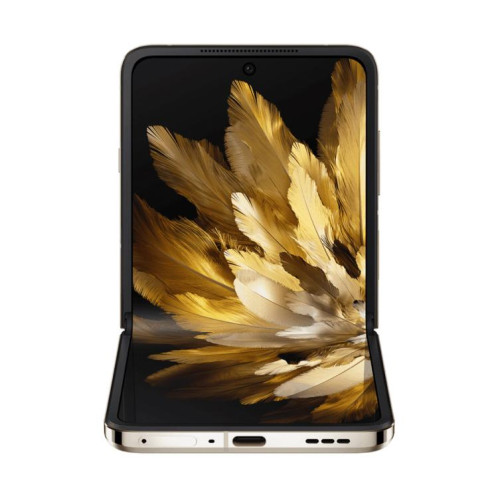 OPPO Find N3 Flip AI, 12 Go + 256 Go, Face ID et identification d'empreintes digitales latérales, écran 6,8 pouces + 3,26 pouces ColorOS 13.2 Dimensity 9200 Octa Core, réseau : 5G (or) SO817J455-019