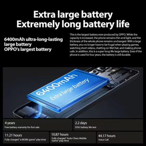 OPPO K12 Plus, 12 Go + 256 Go, écran empreinte digitale, 6,7 pouces ColorOS 14.0 Qualcomm Snapdragon 7 Gen 3 Octa Core, OTG, NFC, réseau : 5G (noir) SO823B1147-017
