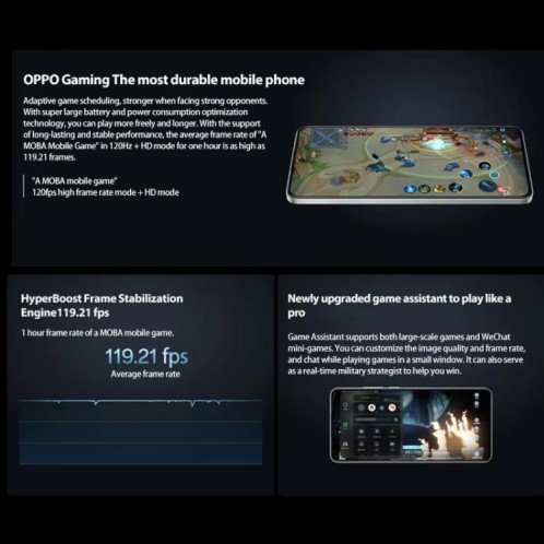 OPPO K12 Plus, 12 Go + 256 Go, écran empreinte digitale, 6,7 pouces ColorOS 14.0 Qualcomm Snapdragon 7 Gen 3 Octa Core, OTG, NFC, réseau : 5G (noir) SO823B1147-017