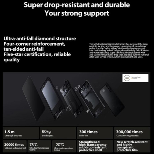 OPPO K12 Plus, 12 Go + 256 Go, écran empreinte digitale, 6,7 pouces ColorOS 14.0 Qualcomm Snapdragon 7 Gen 3 Octa Core, OTG, NFC, réseau : 5G (noir) SO823B1147-017