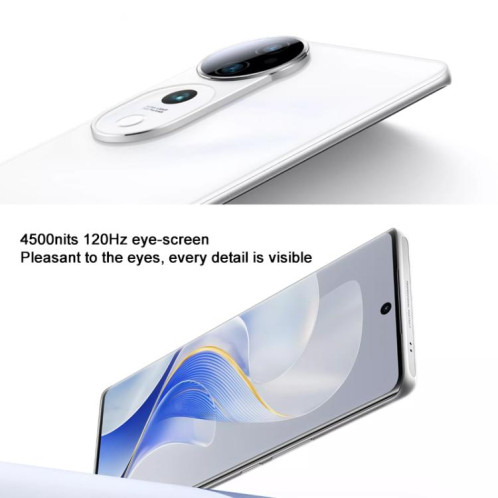 vivo S19 Pro, 12 Go + 256 Go, Face ID / Identification par empreinte digitale à l'écran, 6,78 pouces Android 14 Dimensity 9200+ Octa Core, OTG, NFC, Réseau : 5G (Blanc) SV835W312-011
