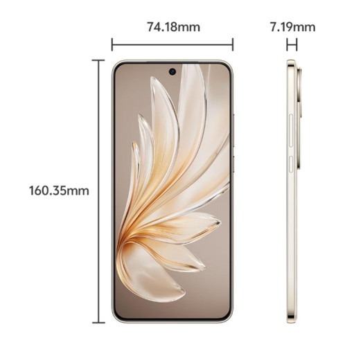 vivo S20, 12 Go + 512 Go, Face ID / Identification par empreinte digitale à l'écran, 6,67 pouces Android 15 Snapdragon 7 Gen 3 Octa Core, OTG, NFC, Réseau : 5G (Or) SV841J893-019