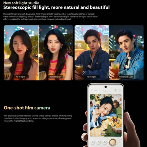 vivo S20, 12 Go + 512 Go, Face ID / Identification par empreinte digitale à l'écran, 6,67 pouces Android 15 Snapdragon 7 Gen 3 Octa Core, OTG, NFC, Réseau : 5G (Or) SV841J893-019