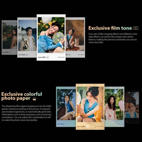 vivo S20, 12 Go + 512 Go, Face ID / Identification par empreinte digitale à l'écran, 6,67 pouces Android 15 Snapdragon 7 Gen 3 Octa Core, OTG, NFC, Réseau : 5G (Or) SV841J893-019