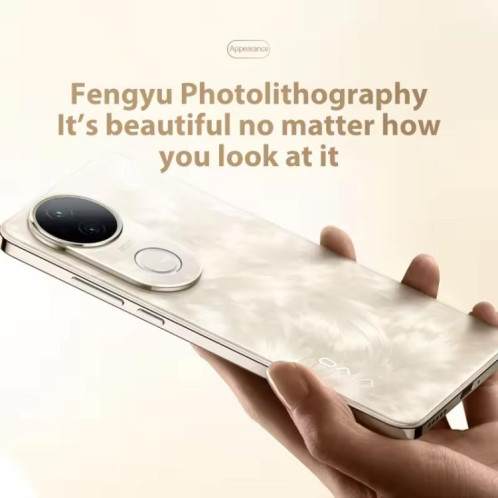 vivo S20, 12 Go + 512 Go, Face ID / Identification par empreinte digitale à l'écran, 6,67 pouces Android 15 Snapdragon 7 Gen 3 Octa Core, OTG, NFC, Réseau : 5G (Or) SV841J893-019