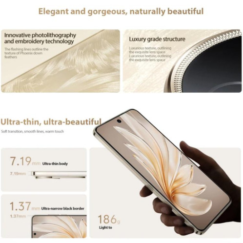 vivo S20, 12 Go + 512 Go, Face ID / Identification par empreinte digitale à l'écran, 6,67 pouces Android 15 Snapdragon 7 Gen 3 Octa Core, OTG, NFC, Réseau : 5G (Or) SV841J893-019