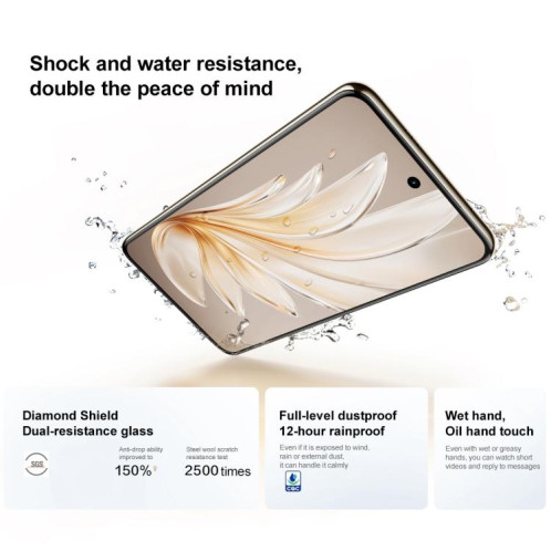 vivo S20 Pro, 12 Go + 512 Go, Face ID / Identification par empreinte digitale à l'écran, 6,67 pouces Android 15 Dimensity 9300+ Octa Core, OTG, NFC, Réseau : 5G (Or) SV844J1264-016