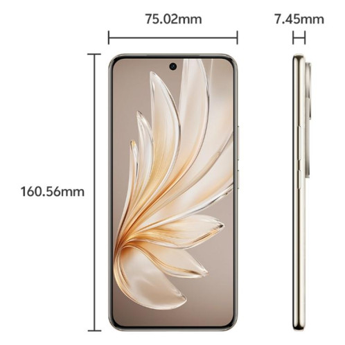 vivo S20 Pro, 16 Go + 512 Go, Face ID / Identification par empreinte digitale à l'écran, 6,67 pouces Android 15 Dimensity 9300+ Octa Core, OTG, NFC, Réseau : 5G (Or) SV845J168-016
