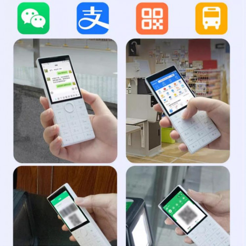 Téléphone pour personnes âgées, QIN F22 Global, 2 Go + 16 Go, 2,8 pouces, Android 11.0 MTK6739 Quad Core, réseau : 4G, prise en charge de Google Play (blanc) SH856W1349-06
