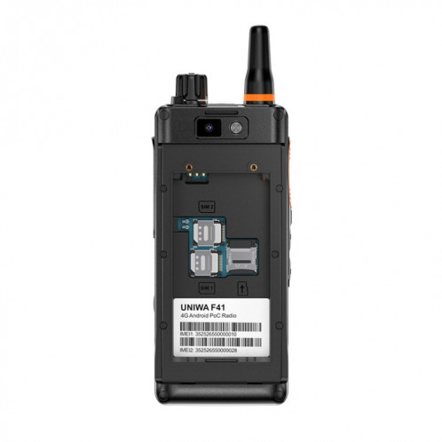 Téléphone robuste UNIWA F41, 1 Go + 8 Go, 2,4 pouces MediaTek MT6739, batterie 4600 mAh, 21 touches, réseau : 4G (noir) SU477B1803-06