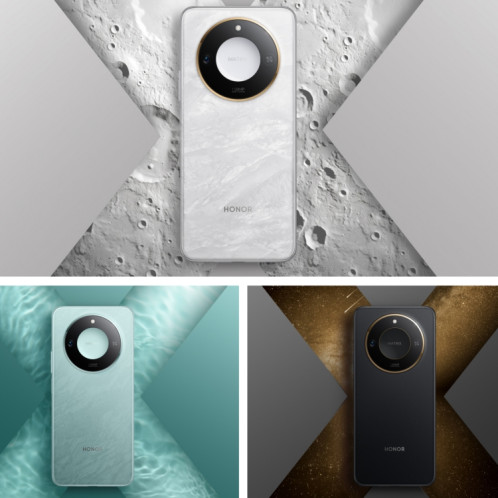 Honor X60, 8 Go + 256 Go, lecteur d'empreintes digitales latéral, 6,8 pouces MagicOS 8.0 Dimensity 7025-Ultra Octa Core, réseau : 5G, OTG, prise en charge de Google Play (blanc) SH811W1561-08