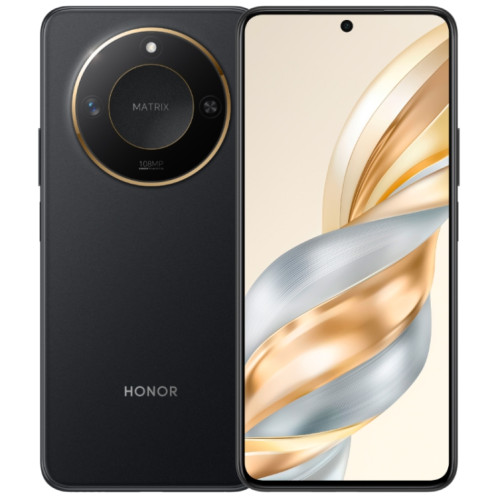 Honor X60, 12 Go + 512 Go, lecteur d'empreintes digitales latéral, 6,8 pouces MagicOS 8.0 Dimensity 7025-Ultra Octa Core, réseau : 5G, OTG, prise en charge de Google Play (noir) SH813B431-010