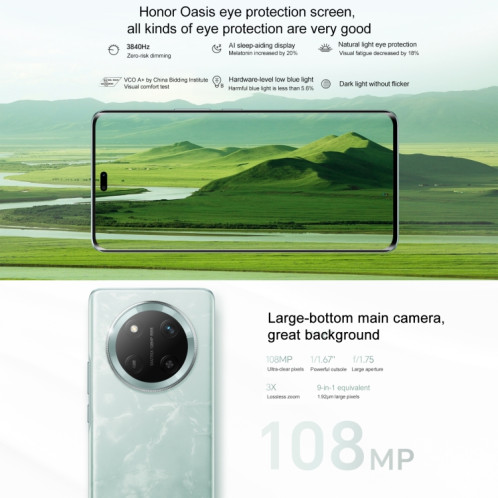 Honor X60 Pro, 8 Go + 128 Go, écran avec lecteur d'empreintes digitales, 6,78 pouces MagicOS 8.0 Snapdragon 6 Gen1 Octa Core, réseau : 5G, OTG, compatible Google Play (Orange) SH814E650-012