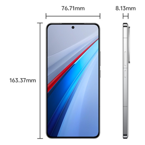 vivo iQOO 13, 16 Go + 256 Go, Face ID / Identification par empreinte digitale à l'écran, 6,82 pouces Android 15 OriginOS 5 Snapdragon 8 Elite Octa Core, OTG, NFC, Réseau : 5G, Prise en charge de Google Play (Gris) SV833H1578-014