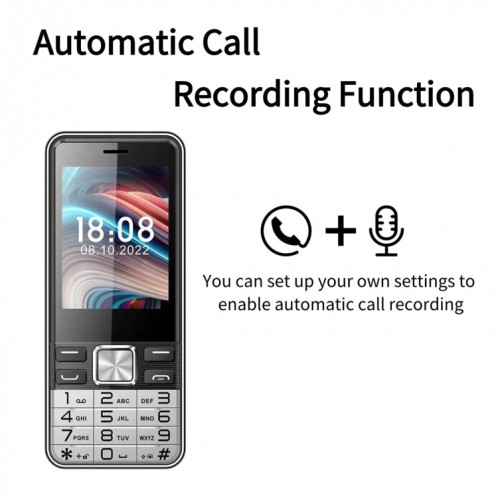 S5630, 2,8 pouces, 3000 mAh, 21 touches, prise en charge Bluetooth, lampe de poche, GSM, Quad SIM (noir) SH850B1620-016