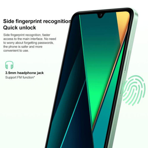 Xiaomi Redmi 14C, 4 Go + 64 Go, 6,67 pouces Xiaomi HyperOS MediaTek Helio G81-Ultra Octa Core, Réseau : 4G (Vert) SX980G1303-013
