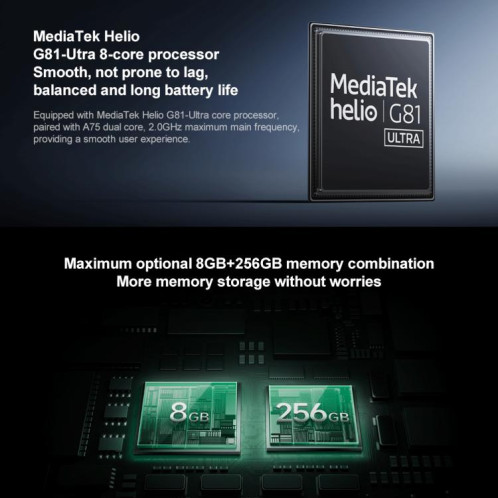 Xiaomi Redmi 14C, 4 Go + 64 Go, 6,67 pouces Xiaomi HyperOS MediaTek Helio G81-Ultra Octa Core, Réseau : 4G (Vert) SX980G1303-013