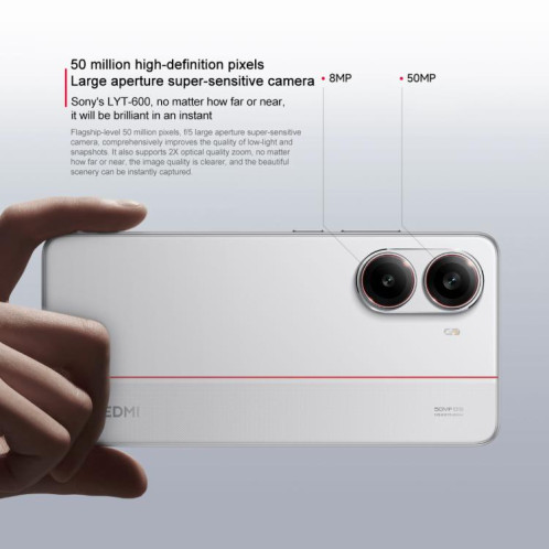 Xiaomi REDMI Turbo 4, 12 Go + 256 Go, 6,67 pouces Xiaomi HyperOS 2 Dimensity 8400-Ultra Octa Core 3,0 GHz, NFC, Réseau : 5G (Noir) SX990B1119-015