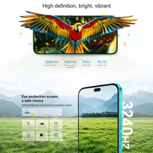Honor Play9T Pro, 12 Go + 256 Go, écran empreinte digitale, 6,7 pouces MagicOS 8.0 Android 14.0 Dimensity 6080 Octa Core, réseau : 5G, OTG (noir) SH996B1900-09