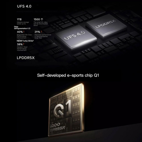 vivo iQOO 12 Pro, triple caméra arrière, 16 Go + 256 Go, identification faciale/identification par empreinte digitale, 6,78 pouces Android 14 OriginOS 4 Snapdragon 8 Gen 3 Octa Core, OTG, NFC, réseau : 5G, prise en SV505W67-015
