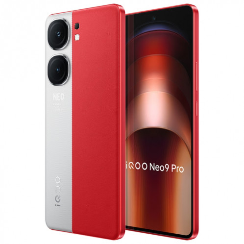 vivo iQOO Neo9 Pro, double caméra arrière, 12 Go + 256 Go, identification faciale/identification par empreinte digitale, 6,78 pouces Android 14 OriginOS 4 Dimensity 9300 Octa Core, OTG, NFC, réseau : 5G, prise en SV511R56-012
