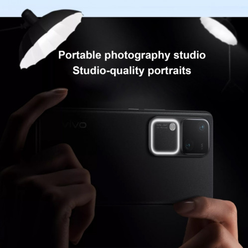 vivo S18, double caméra arrière, 12 Go + 256 Go, identification par empreinte digitale sur écran Face ID, 6,78 pouces Android 14.0 OriginOS 4 Snapdragon 7 Gen 3 Octa Core 2,63 GHz, OTG, NFC, réseau : 5G, prise en SV531B636-014