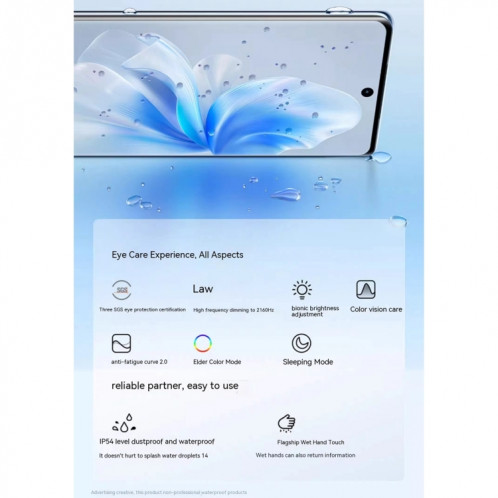 vivo S18 Pro, triple caméra arrière, 12 Go + 512 Go, identification par empreinte digitale sur écran Face ID, 6,78 pouces Android 14.0 OriginOS 4 Dimensity 9200+ Octa Core 3,35 GHz, OTG, NFC, réseau : 5G, prise en SV535L1806-019