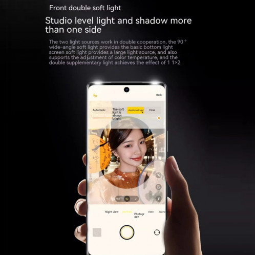 vivo S18 Pro, Triple caméra arrière, 16 Go + 512 Go, écran Face ID, identification par empreinte digitale, 6,78 pouces Android 14.0 OriginOS 4 Dimensity 9200+ Octa Core 3,35 GHz, OTG, NFC, réseau : 5G, prise en SV537L217-019