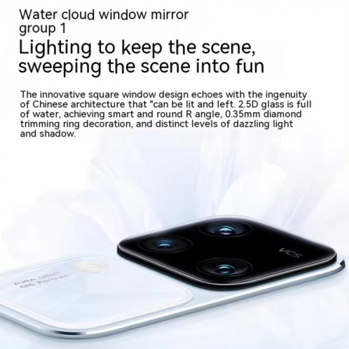 vivo S18 Pro, Triple caméra arrière, 16 Go + 512 Go, écran Face ID, identification par empreinte digitale, 6,78 pouces Android 14.0 OriginOS 4 Dimensity 9200+ Octa Core 3,35 GHz, OTG, NFC, réseau : 5G, prise en SV537L217-019