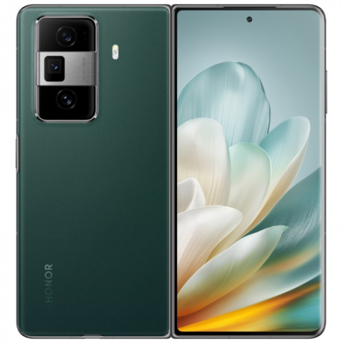 Honor Magic Vs3, 12 Go + 512 Go, identification par empreinte digitale latérale 7,92 pouces + 6,43 pouces MagicOS 8.0.1 Snapdragon 8 Gen 2 Octa Core, réseau : 5G, OTG, NFC (vert) SH579G1972-011