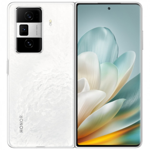 Honor Magic Vs3, 12 Go + 512 Go, identification par empreinte digitale latérale 7,92 pouces + 6,43 pouces MagicOS 8.0.1 Snapdragon 8 Gen 2 Octa Core, réseau : 5G, OTG, NFC (blanc) SH579W240-011
