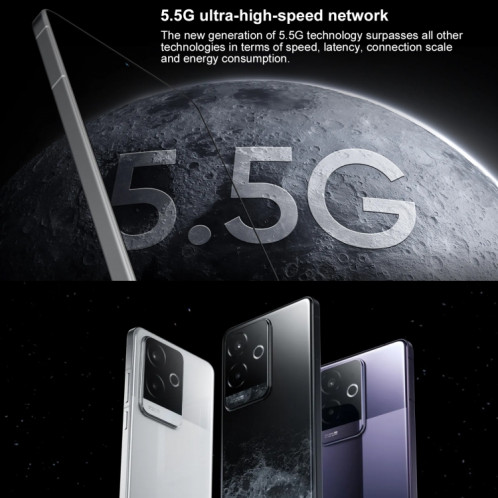 Realme GT6, 16 Go + 256 Go, 6,78 pouces Realme UI 5.0 Snapdragon 8 Gen 3 Octa Core, NFC, réseau : 5G, prise en charge Google Play (blanc) SR591W507-09