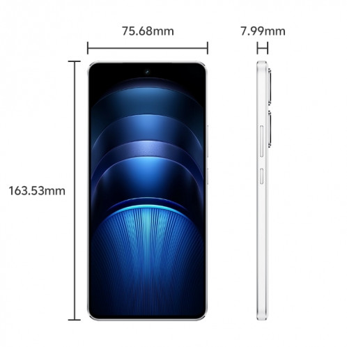 vivo iQOO Neo9S Pro+, 12 Go + 512 Go, identification faciale et identification par empreinte digitale 3D par ultrasons, 6,78 pouces Android 14 OriginOS 4 Snapdragon 8 Gen 3 Octa Core 2,63 GHz, OTG, NFC, réseau : 5G, SV594W1797-010