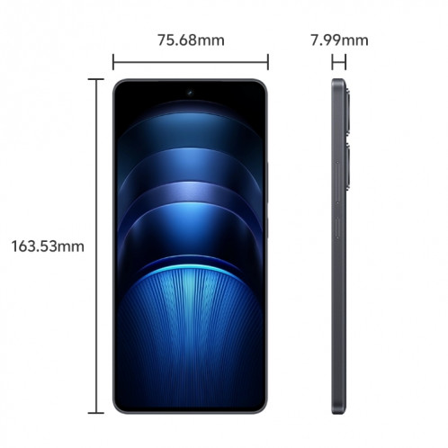 vivo iQOO Neo9S Pro+, 16 Go + 512 Go, identification faciale et identification par empreinte digitale 3D par ultrasons, 6,78 pouces Android 14 OriginOS 4 Snapdragon 8 Gen 3 Octa Core 2,63 GHz, OTG, NFC, réseau : 5G, SV597B1766-010