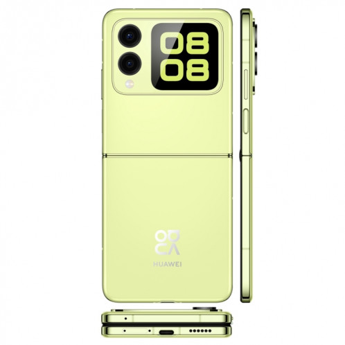 Huawei nova Flip, 12 Go + 256 Go, identification par empreinte digitale latérale, 6,94 pouces + 2,14 pouces HarmonyOS 4.2 Octa Core, NFC, OTG, ne prend pas en charge Google Play (vert) SH611G1323-013