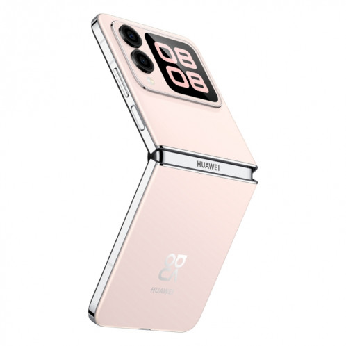 Huawei nova Flip, 12 Go + 512 Go, identification par empreinte digitale latérale, 6,94 pouces + 2,14 pouces HarmonyOS 4.2 Octa Core, NFC, OTG, ne prend pas en charge Google Play (rose) SH612F58-013