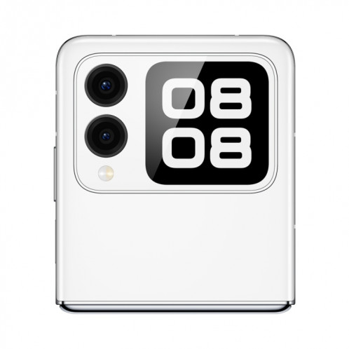 Huawei nova Flip, 12 Go + 512 Go, identification par empreinte digitale latérale, 6,94 pouces + 2,14 pouces HarmonyOS 4.2 Octa Core, NFC, OTG, ne prend pas en charge Google Play (blanc) SH612W897-013