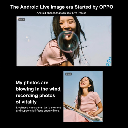 Téléphone OPPO Reno12 AI, 12 Go + 256 Go, écran avec empreinte digitale, 6,7 pouces ColorOS 14.1 Dimensity 8250 Octa Core jusqu'à 3,1 GHz, NFC, OTG, réseau : 5G (rose) SO613F693-013
