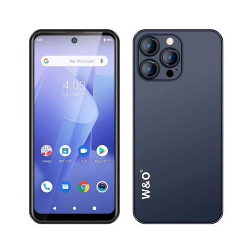 W&O X200, 3 Go + 32 Go, 6,528 pouces Android 10 Mediatek MT6739 Quad Core, réseau : 4G (bleu) SH875L409-09
